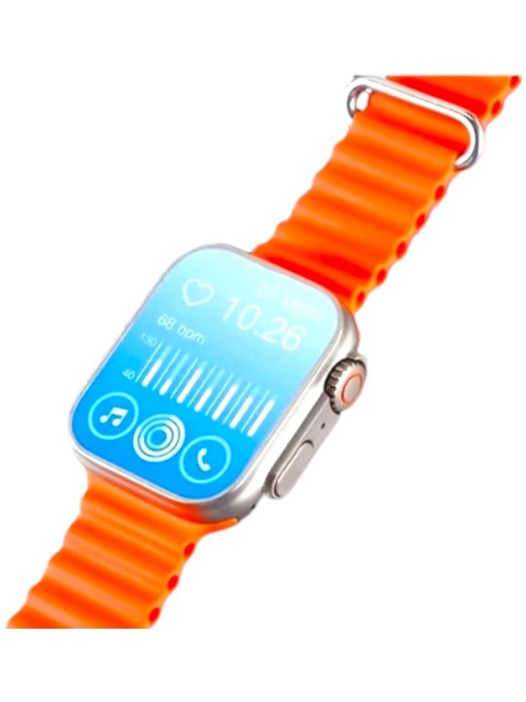     			SAMSURTHI t 800 ultra Orange Smart Watch