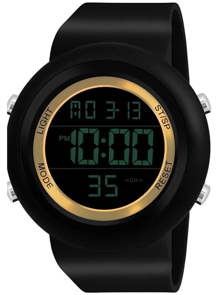     			SHMOFY LUXRY Black Silicon Digital Men's Watch