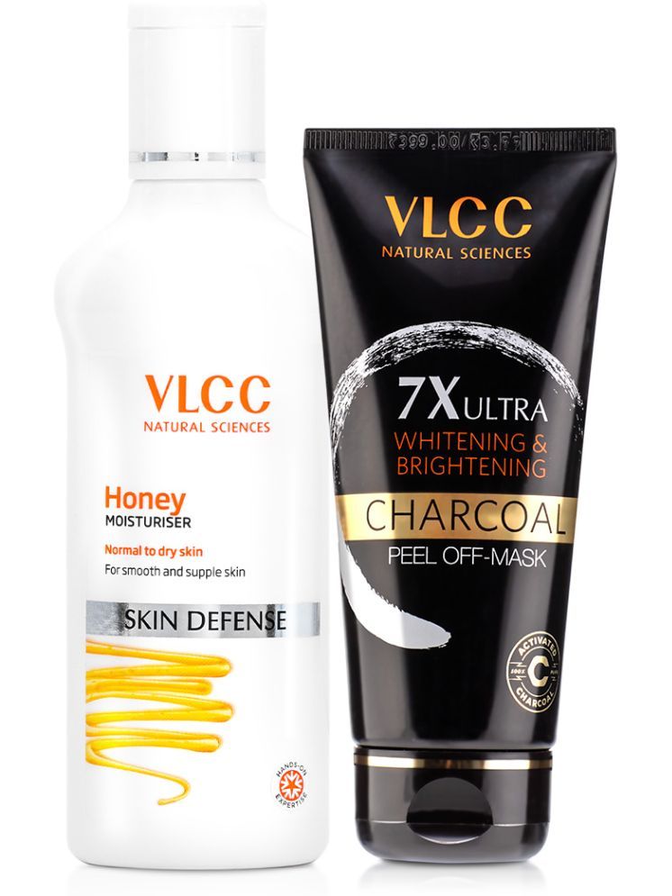     			VLCC Honey Moisturise - 100ml & 7X Ultra Whitening & Brightening Charcoal Peel Off Mask - 100g