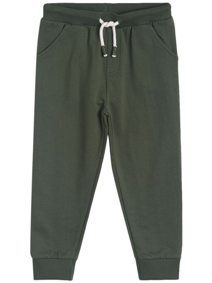     			Miniklub Baby Boys  Full Length Knit Jogger (Green Color)