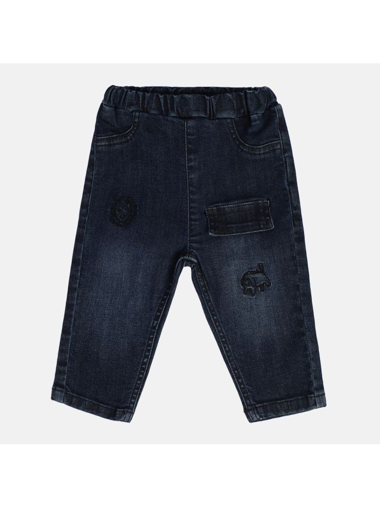     			Miniklub Baby Boys Woven Denim Pant (Blue Color)