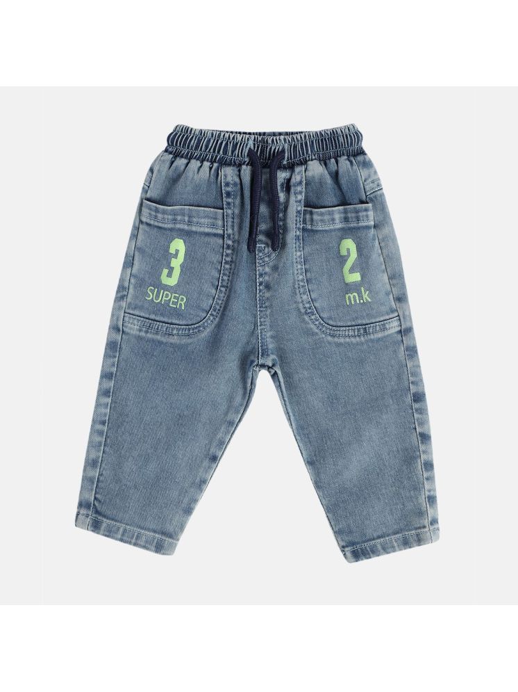     			Miniklub Baby Boys Woven Denim Pant (Blue Color)