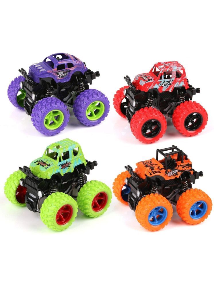     			PANSHUB  Inertia Car Toys for Kids Push and go Friction Powered Cars for Kids - Car Toys (Multi Color)