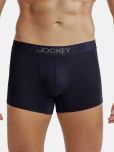 Jockey IC32 Men Supima Cotton Elastane Stretch Solid Trunk with Ultrasoft Waistband - True Navy