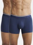 Jockey US60 Men Super Combed Cotton Elastane Solid Trunk - Navy (Pack of 2)