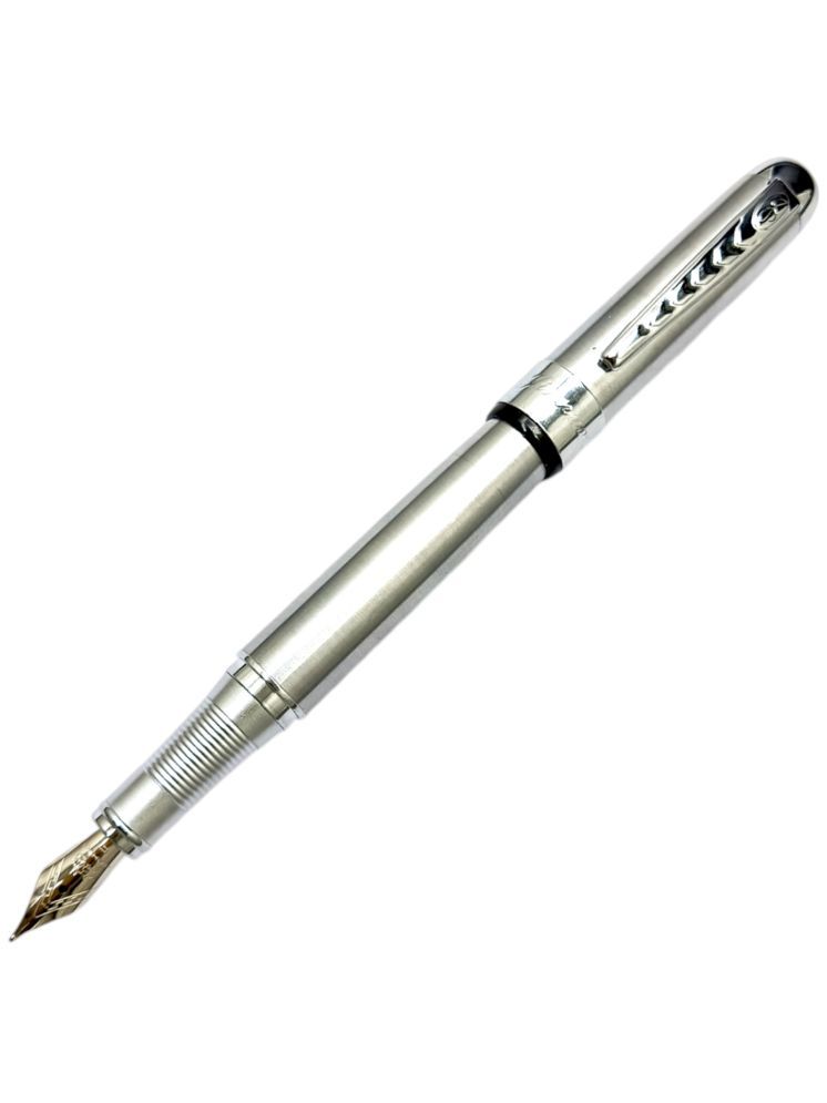     			JINHAO Silver Fine Line Fountain Pen ( Pack of 1 )