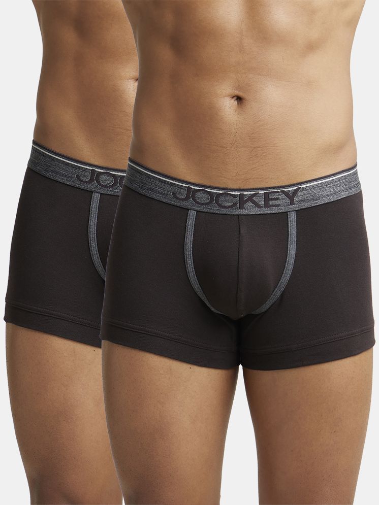     			Pack of 2 Jockey Brown 8015 Cotton Men's Trunks