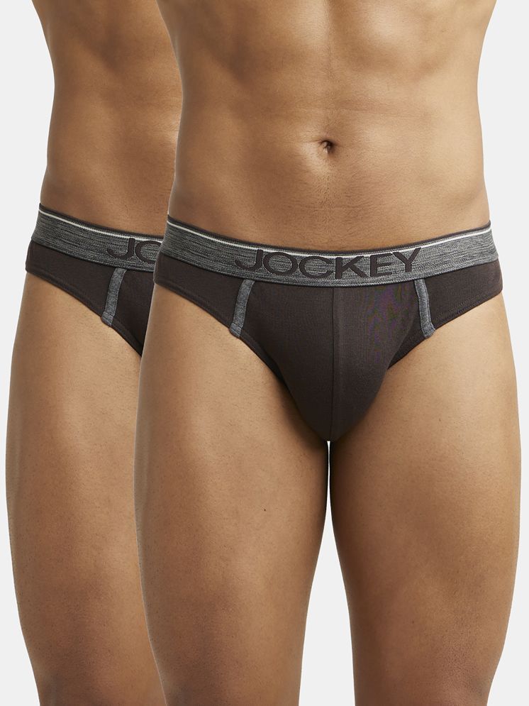     			Pack of 2 Jockey Brown 8044 Cotton Men's Briefs