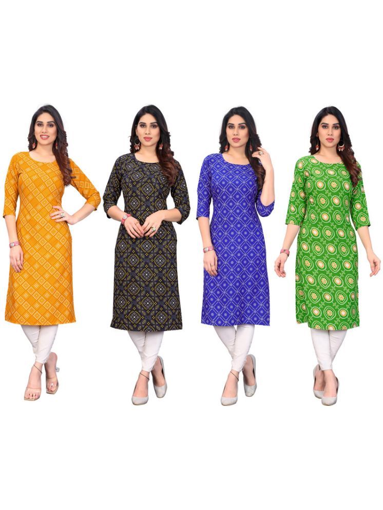     			KETAKI FASHION Crepe Printed Straight Women's Kurti - Multicolor3 ( Pack of 4 )