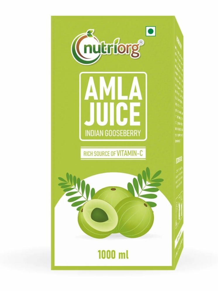     			Nutriorg Amla Juice 1L | Pure & Natural | Pure & Organic Cold-Pressed Amla | Vitamin C Rich Detox Juice | Boosts Immunity & Enhances Skin Health | No Added Sugar