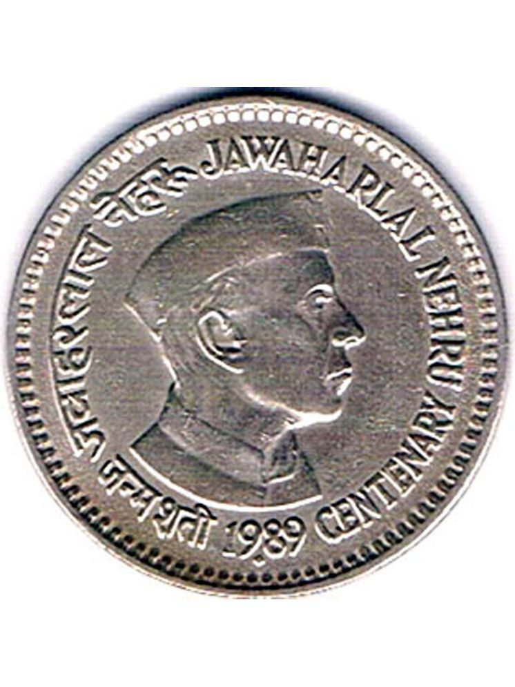     			RAJACOINS- 1  /  ONE  RS / RUPEE VERY RARE COPPER NICKEL USED JAWAHARLAL NEHRU CENTENARY (1 PCS)  COMMEMORATIVE COLLECTIBLE- USED GOOD CONDITION