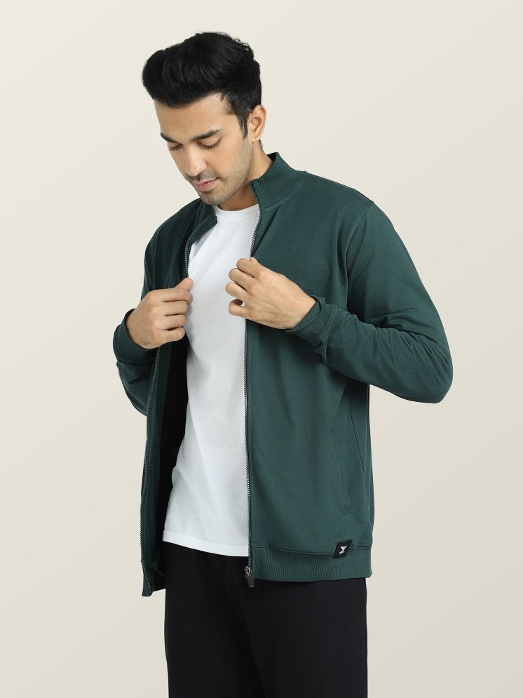     			XYXX Cotton Blend Men's Casual Jacket - Green ( Pack of 1 )