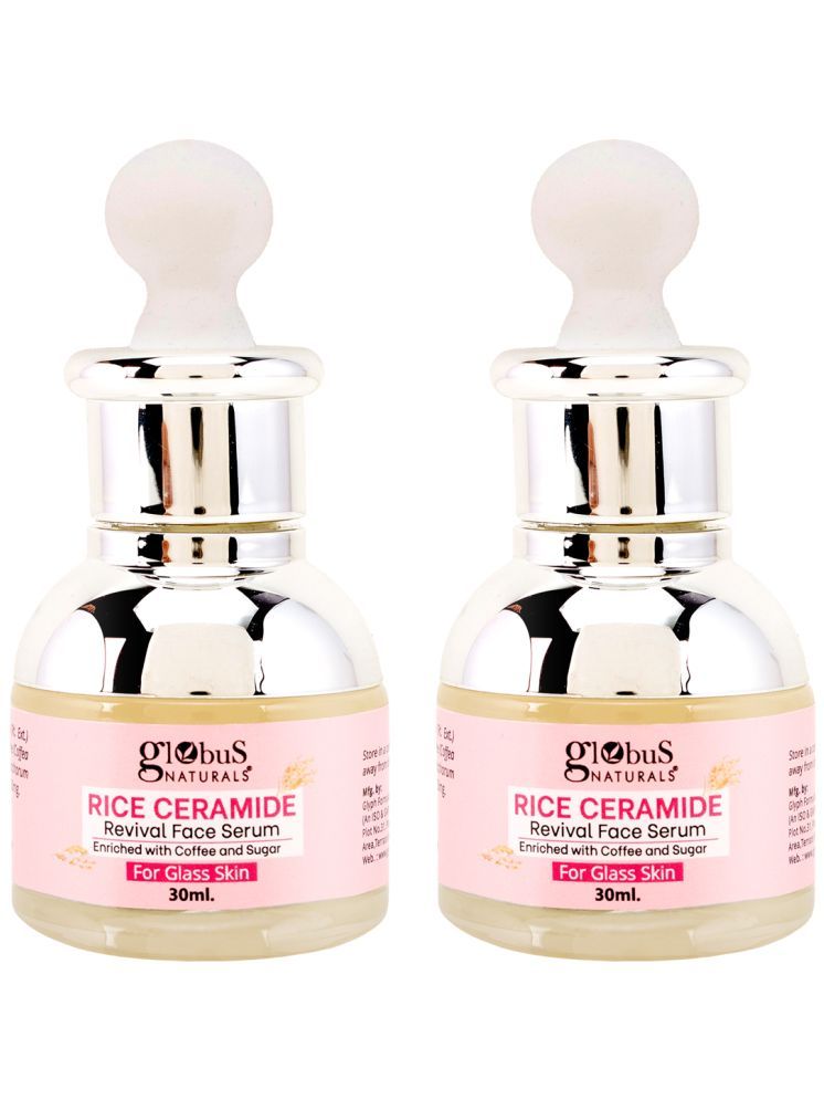     			Globus Naturals Rice Ceramide Revival Face Serum, For Korean Glass Skin, 30 ml (Pack of 2)