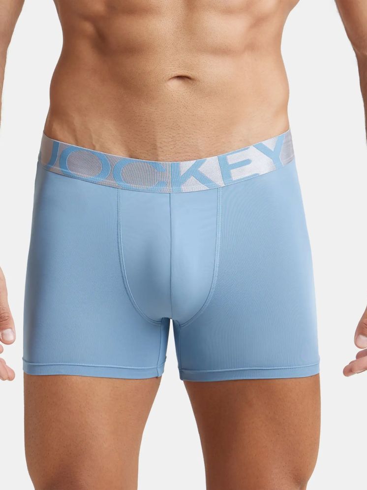     			Jockey IC28 Men Tactel Microfiber Elastane Solid Trunk with Moisture Move Properties - Blue Shadow