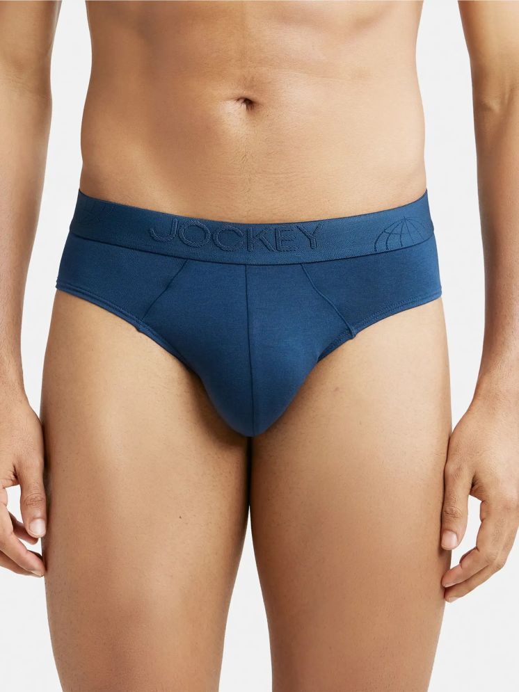     			Jockey IC24 Men Tencel Micro Modal Cotton Elastane Stretch Solid Brief - Petrol