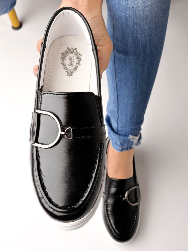     			Stylestry Black Women's Loafers