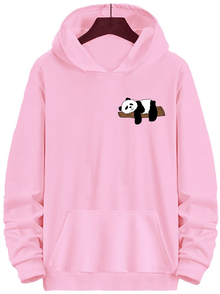     			fashion and youth Cotton Blend Hooded Men's Sweatshirt - Pink ( Pack of 1 )