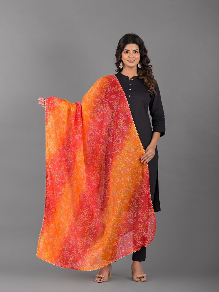     			Anjaneya Creations Multicolor Cotton Blend Women's Dupatta - ( Pack of 1 )