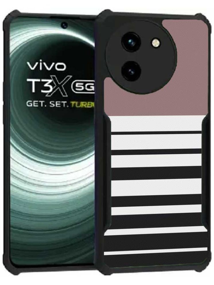     			COBERTA Multicolor Printed Back Cover Polycarbonate Compatible For Vivo T3x 5G ( Pack of 1 )