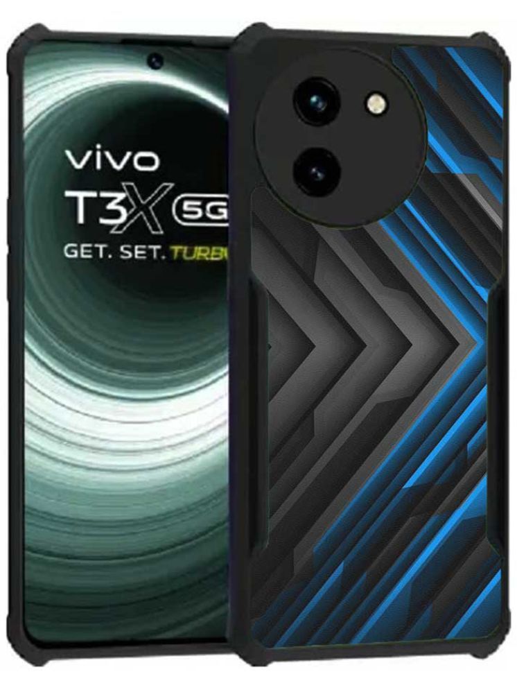     			COBERTA Multicolor Printed Back Cover Polycarbonate Compatible For Vivo T3x 5G ( Pack of 1 )