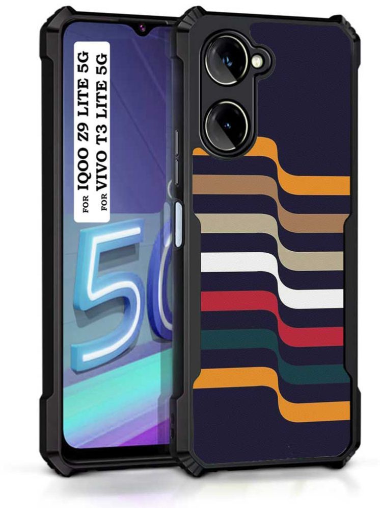     			COBERTA Multicolor Printed Back Cover Polycarbonate Compatible For Vivo T3 Lite 5G ( Pack of 1 )