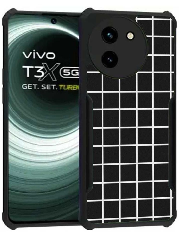     			COBERTA Multicolor Printed Back Cover Polycarbonate Compatible For Vivo T3x 5G ( Pack of 1 )