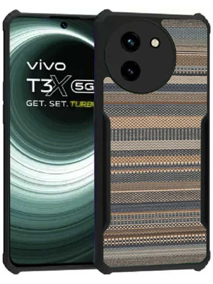     			COBERTA Multicolor Printed Back Cover Polycarbonate Compatible For Vivo T3x 5G ( Pack of 1 )