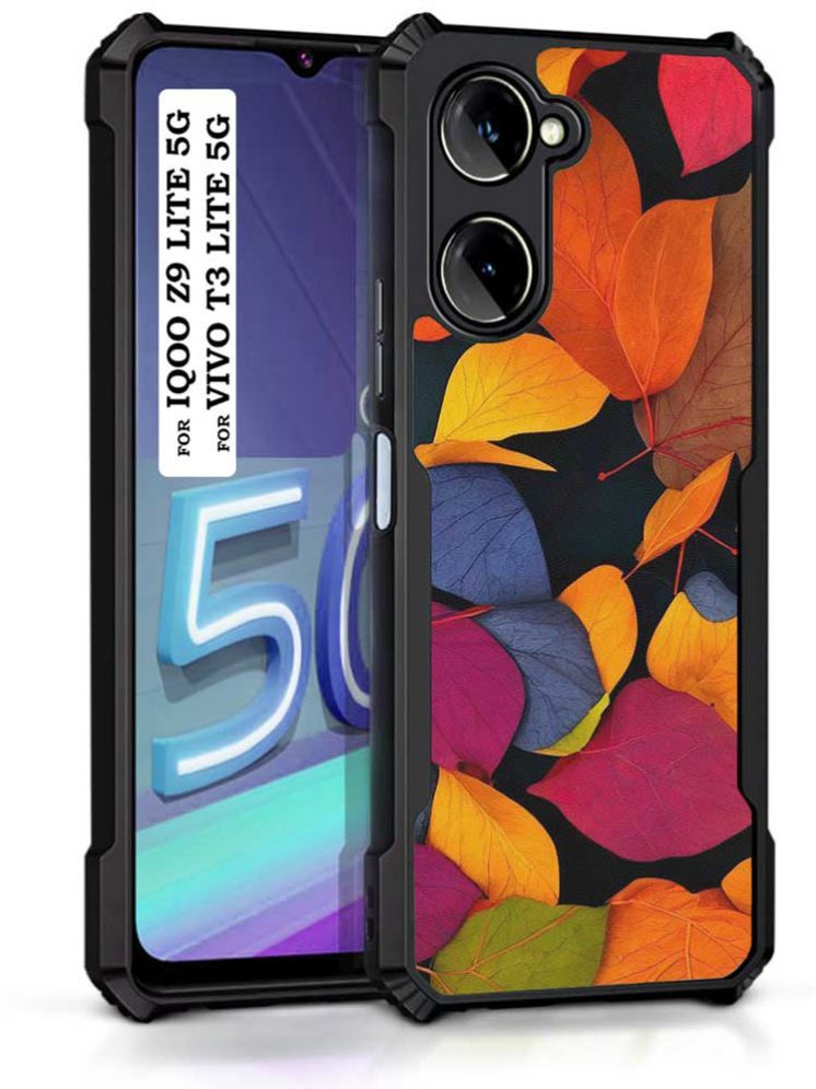     			COBERTA Multicolor Printed Back Cover Polycarbonate Compatible For Vivo T3 Lite 5G ( Pack of 1 )