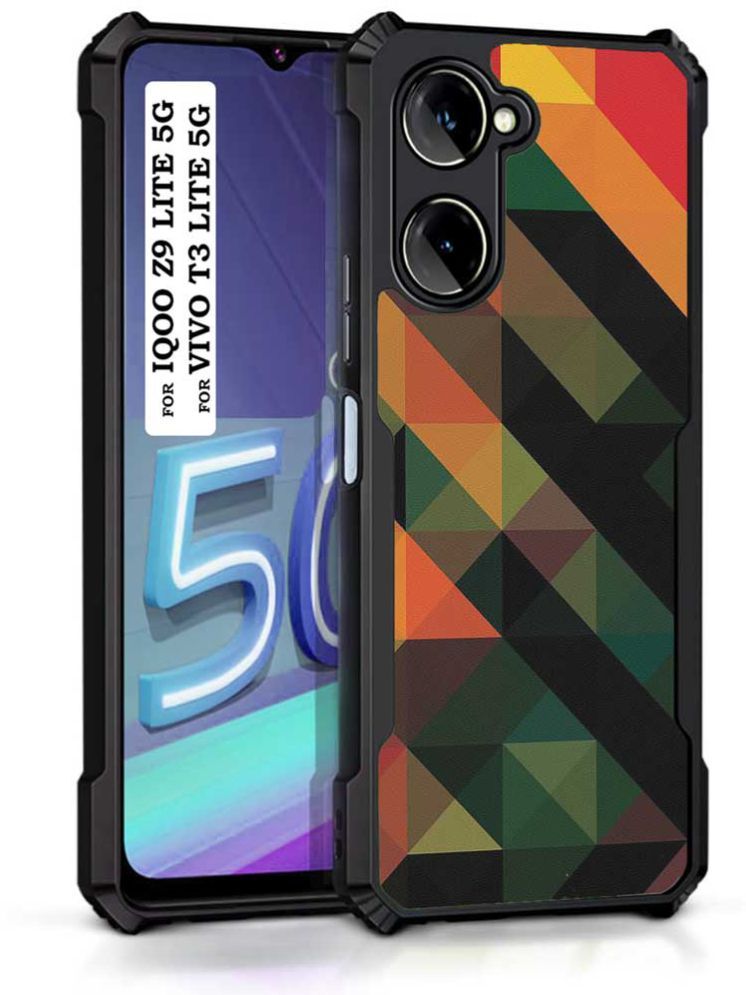     			COBERTA Multicolor Printed Back Cover Polycarbonate Compatible For Vivo T3 Lite 5G ( Pack of 1 )