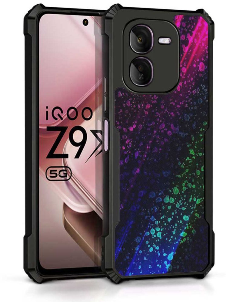     			COBERTA Multicolor Printed Back Cover Polycarbonate Compatible For iQOO Z9x 5G ( Pack of 1 )