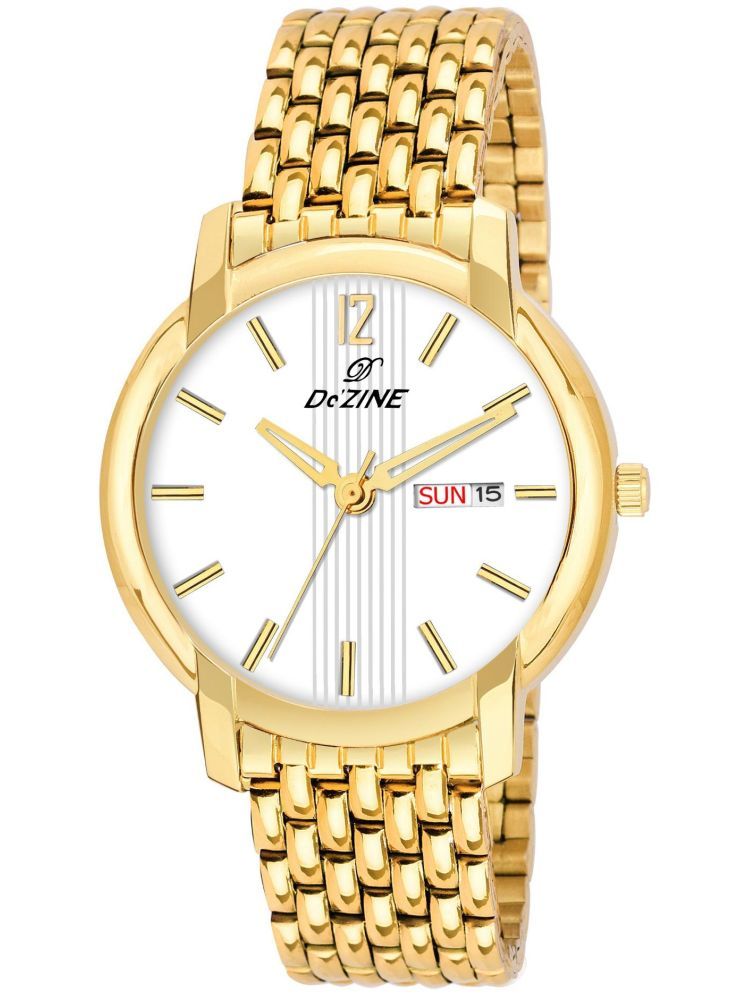     			Dezine Gold Metal Analog Men's Watch