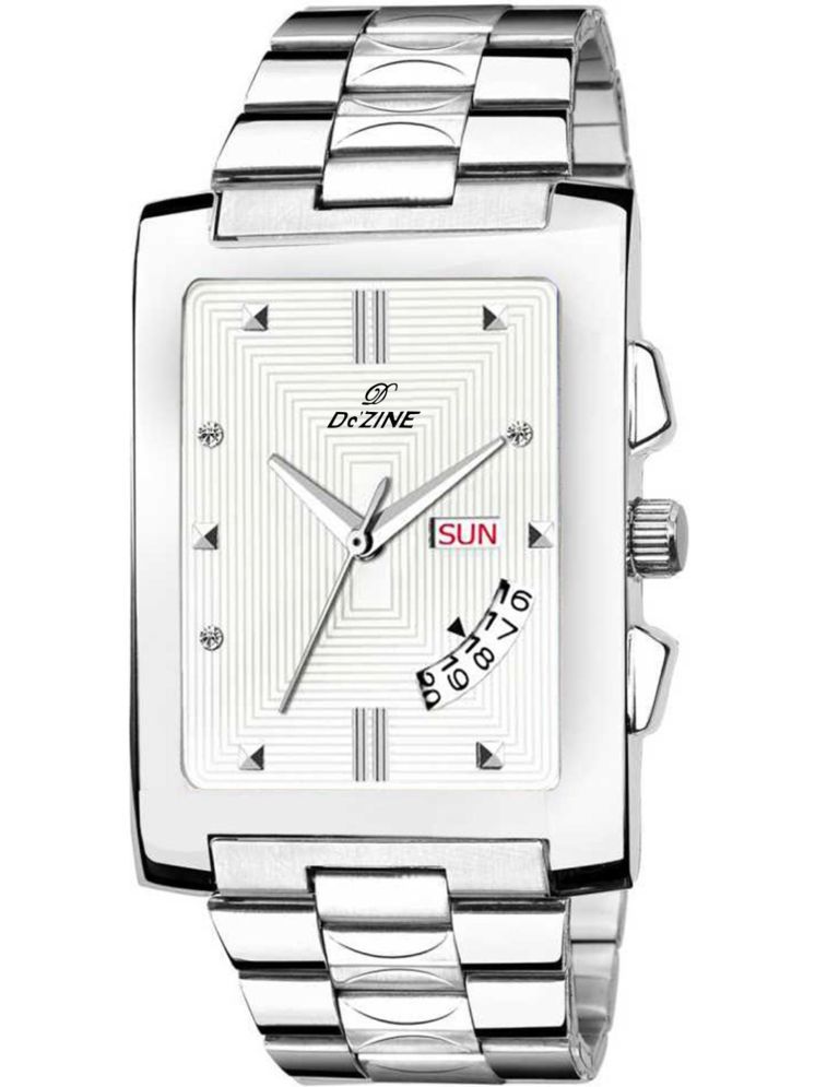     			Dezine Silver Stainless Steel Analog Men's Watch