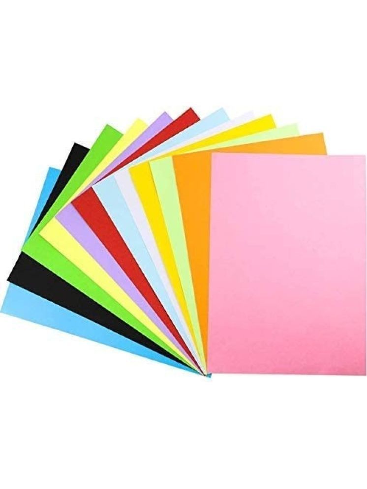     			Eclet A4 50 Coloured Sheets (5 Sheets 10 each color) Copy Printing/Art and Craft Paper Double Sided ColouredOffice Stationery Children's Day Gift, Birthday Gift, Party Favors,christmas decor etc.314