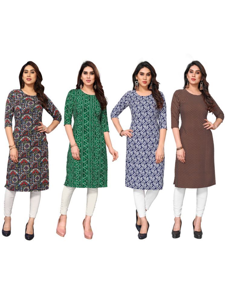     			KETAKI FASHION Crepe Printed Straight Women's Kurti - Multicolor5 ( Pack of 4 )