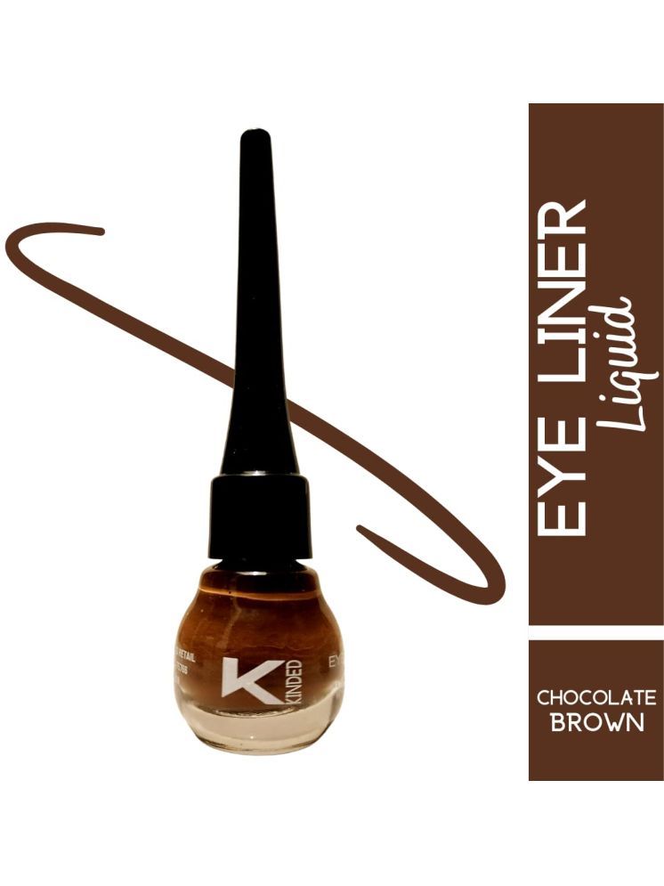     			KINDED Brown Matte Eye Liner Liquid ( Pack of 1 )