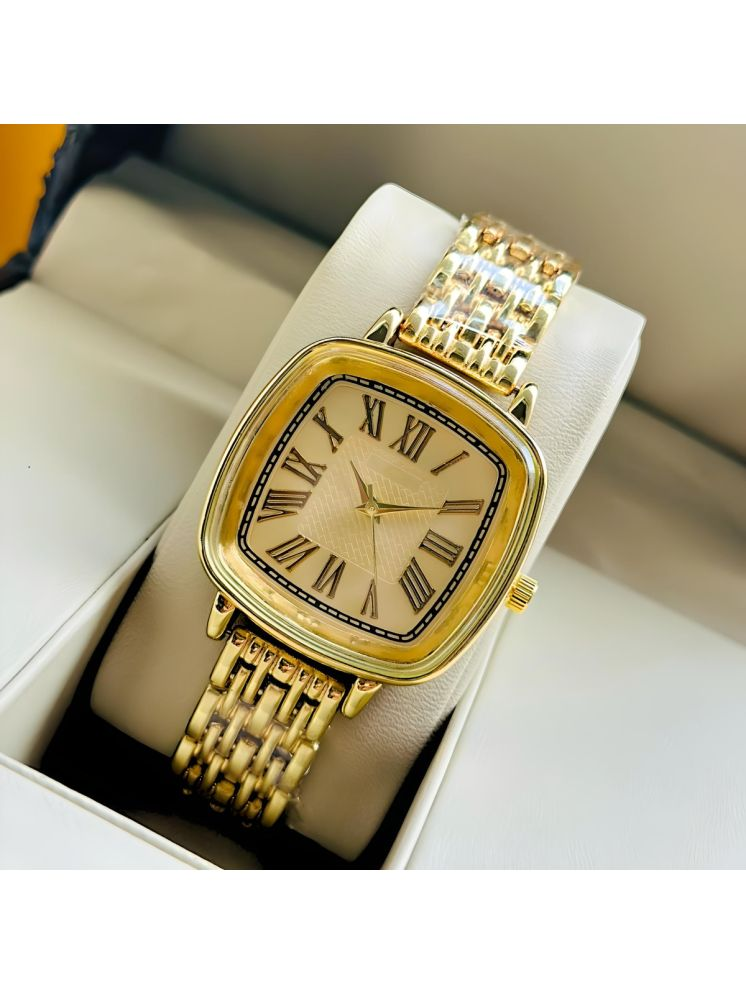     			LOUIS KOUROS Gold Metal Analog Womens Watch