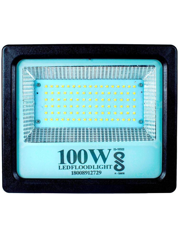     			PE 100W PC Body LED Halogen Outdoor Flood Light Cool Day Light - Pack of 1