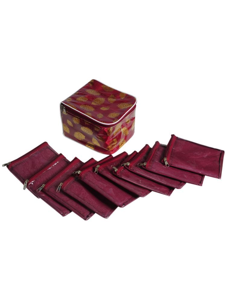     			SUNESH CREATION Maroon Jewelry Cases ( 1 Pc )