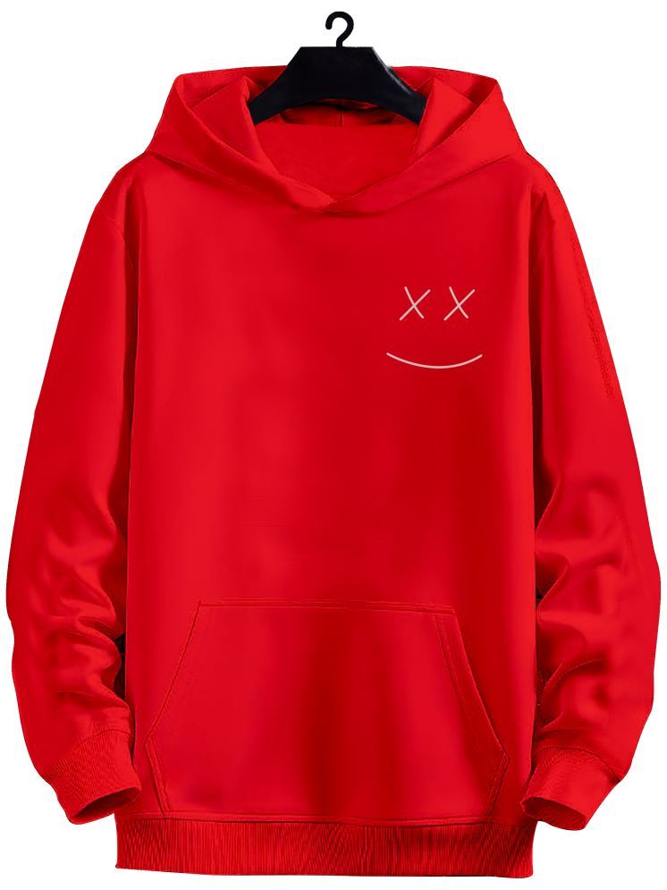     			fashion and youth Cotton Blend Hooded Men's Sweatshirt - Red ( Pack of 1 )