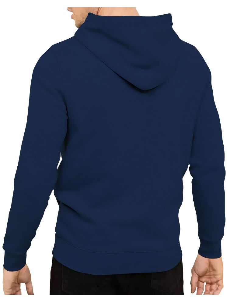     			fashion and youth Cotton Blend Hooded Men's Sweatshirt - Navy ( Pack of 1 )