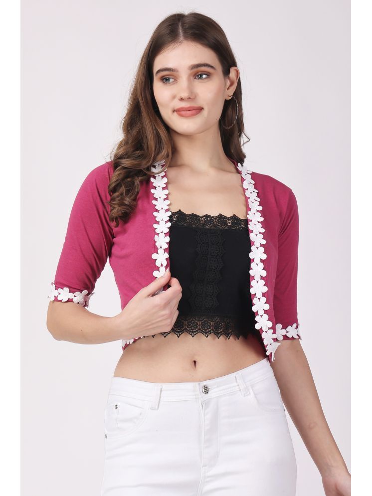     			Affair Cotton Women's Shrugs - Pink ( Single )