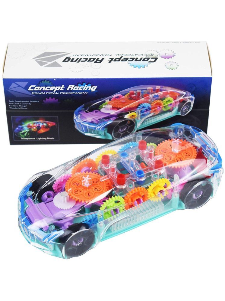     			Bluebell 3D Car with 360 Degree Rotation, Gear Simulation Mechanical Car, Sound & Light Toys for Kids Boys & Girls (Multi Color) (Multi Design)