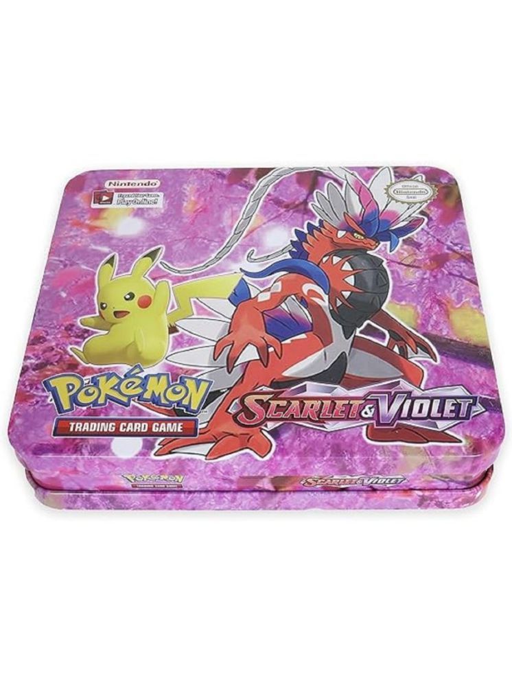     			Bluebell Pokemon Scarlet & Violet Paldea Evolved Trading Card Game - Tin Box, Assorted Cards