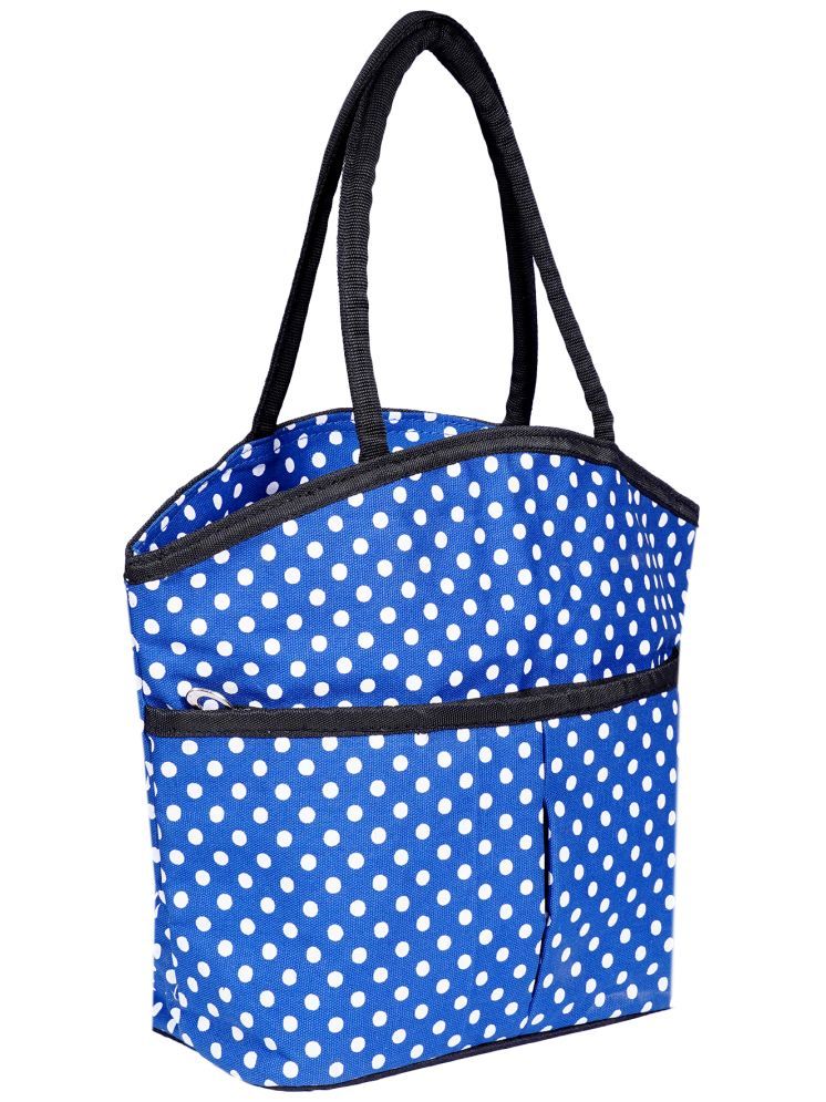     			ENSAC Blue Cotton Handheld Bag