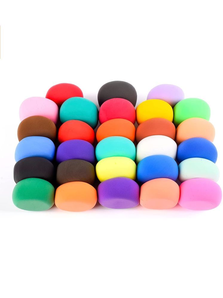     			Eclet (Pack of 12) Air Dry Clay, Colorful Children Soft Clay, Creative Art Crafts, Gifts for Kids-Multi Color. Non-Toxic Modeling Magic Fluffy Foam Bouncing Clay Putty Kit for Kids with Tools.99