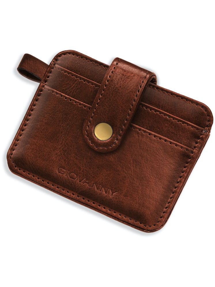     			GIOVANNY Tan Faux Leather Men's Short Wallet ( Pack of 1 )