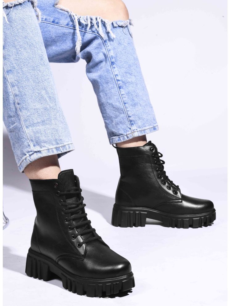     			JM Looks Black Women's Ankle Length Boots