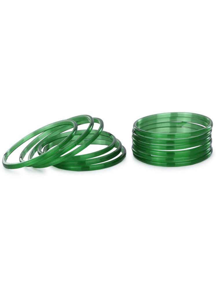     			Somil Green Bangle ( Pack of 12 )