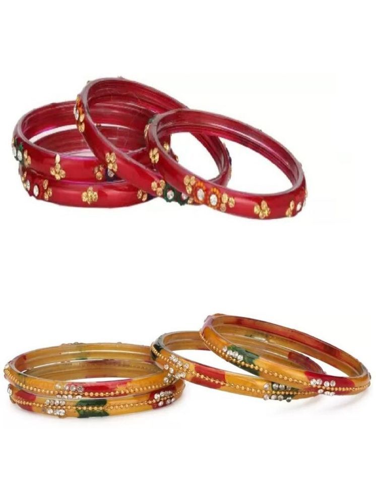     			Somil Multicolor Bangle Set ( Pack of 8 )