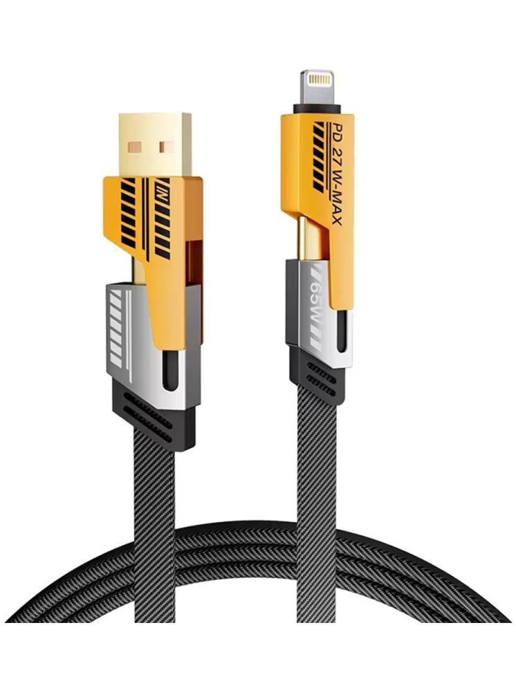     			Tecsox Yellow 5 A Type C Cable 1.2 Meter